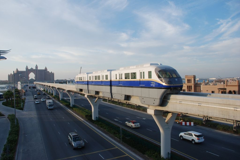 Monorail Opens Route from First to Last Stations on Dubai